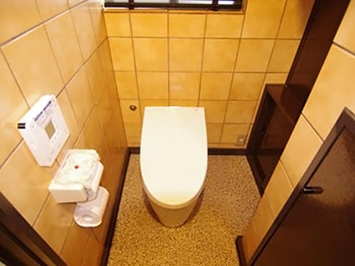 タンクレスの節水型トイレ、TOTOのネオレストです。<br />
機能的で清潔感のあるトイレになりました。